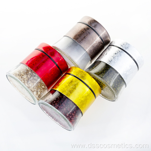 four colors storage spice coffee salt jar bottle plastic lip set group